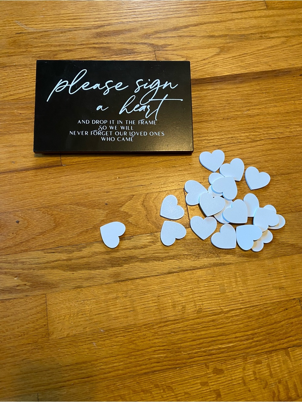 Please Sign a Heart sign with White Hearts